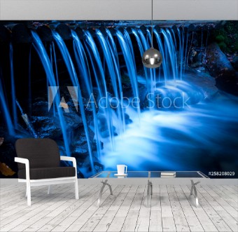 Picture of Nice waterfall on mountain stream